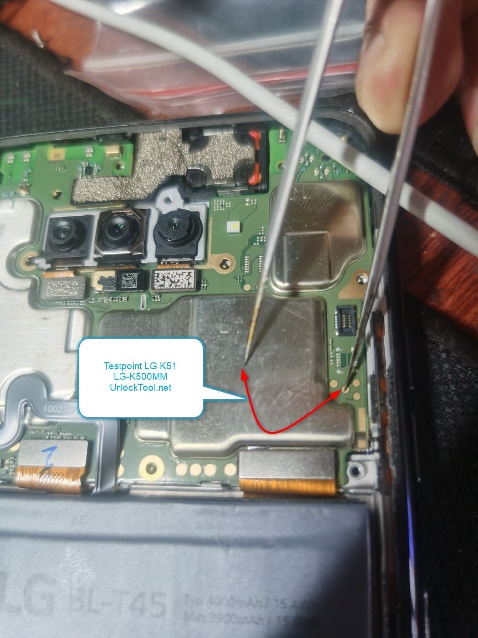 LG K51s Test Point / EDL Point